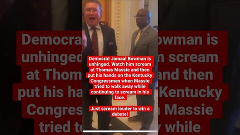 Jamaal Bowman & Thomas Massie having a civil debate in Congress