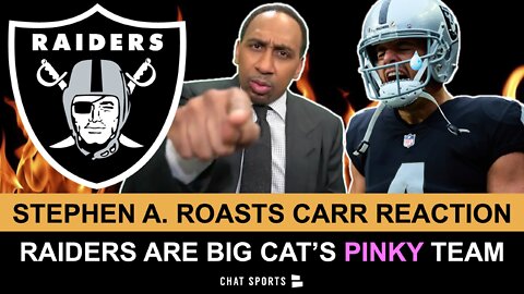 Stephen A. Smith ROASTS Raiders QB Derek Carr