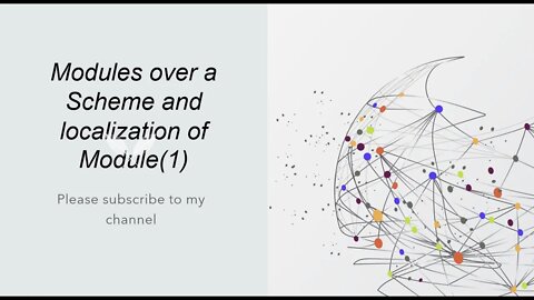 Modules over a Scheme and localization of Module (1)