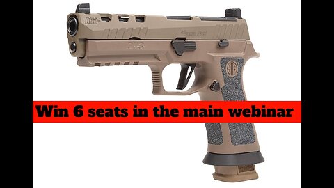 SIG SAUER P320 X-FIVE DH3 MINI #1 FOR 6 SEATS IN THE MAIN WEBINAR