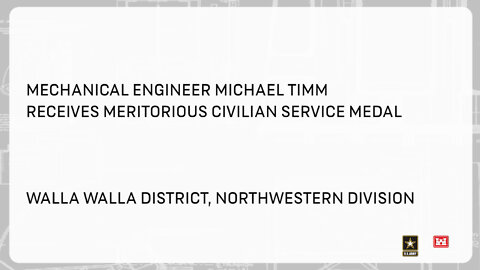 Michael Timm Receives Meritorious Civilian Service Medal