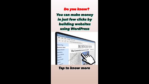 Earn money online by the help of word press just on one click link in discription.......