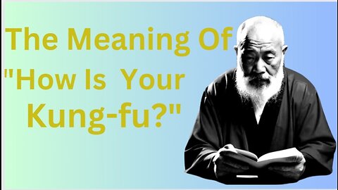 The Meaning Of How is your kung fu