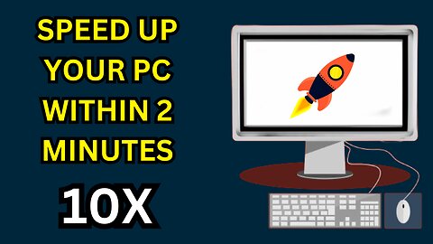 How To Speed Up Your PC with Just 2 Steps - Fix Sluggish And Lagging Computer.