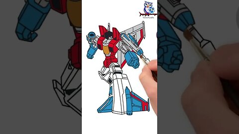 How to Draw StarscreamG1 #drawing #easydraw #transformers