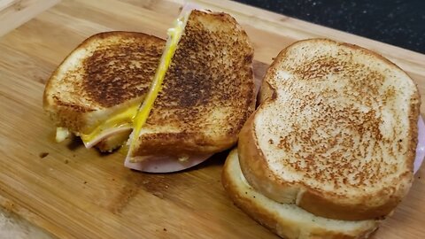 Grilled Cheese and Over-Easy Egg Sandwich