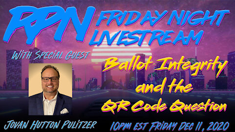 Jovan Hutton Pulitzer Answers The QR code Question Tonight on Fri. Night Livestream