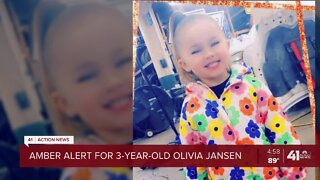 Amber Alert issued for missing 3-year-old girl from KCK