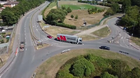 Truck Compilation #2 Llanwern Ring Road #truck #trucking - Welsh Drones