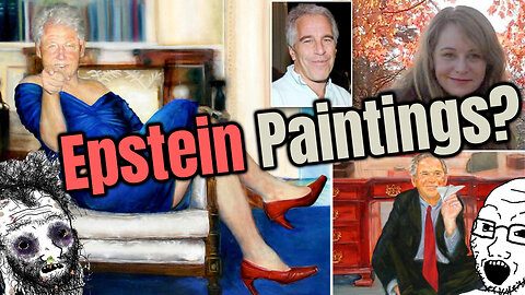 Strange Paintings found in Jeffery Epstein House of Bill Clinton & George W. Bush