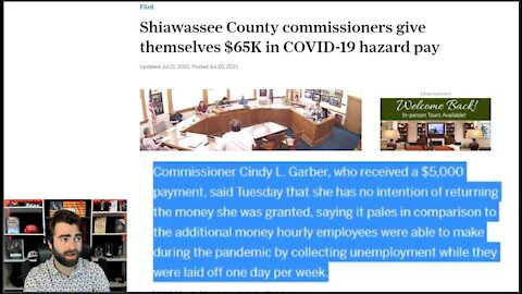 Shiawassee County Commissioners Paid THEMSELVES 65K In 'COVID-19 RELIEF'