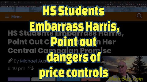 HS Students Embarrass Harris, Point out dangers of price controls-623