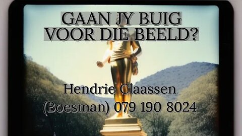 GAAN JY BUIG VOOR DIE BEELD? |DAAGLIKSE WOORD BEDIENING ⛪