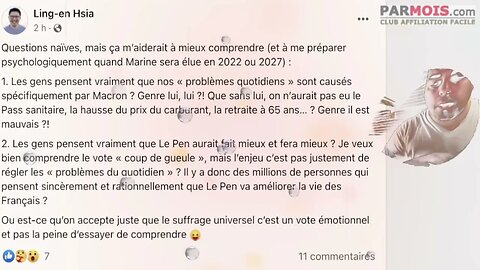 😷 MACRON Vs. LE PEN : Ling-en Hsia en remet une couche......