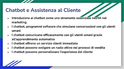 Chatbot e Assistenza al Cliente