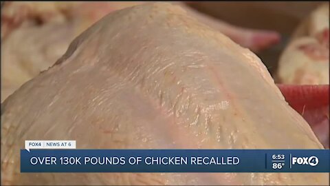 USDA issues public heath alert for frozen, cooked chicken distributed at Florida food banks