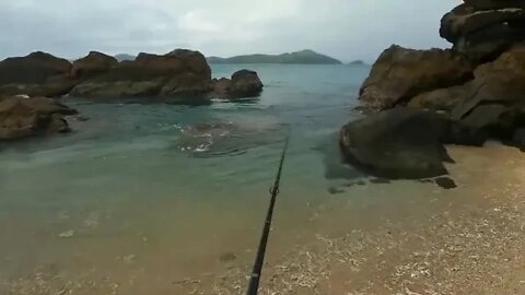 Solo Hootchie camping on mini island Kayaking Beach Shark fishing @@@ 32