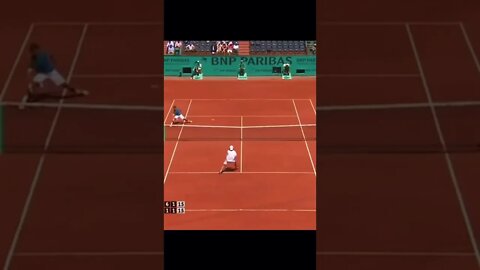 Roger Federer UNREAL Shot!! 🤯 #tennis #shorts