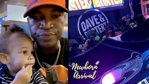 Ne-Yo's Family Leaves Him All Alone With Son Roman At Dave & Buster's!