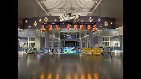 Harry Reid International Airport Las Vegas Gambling 4K