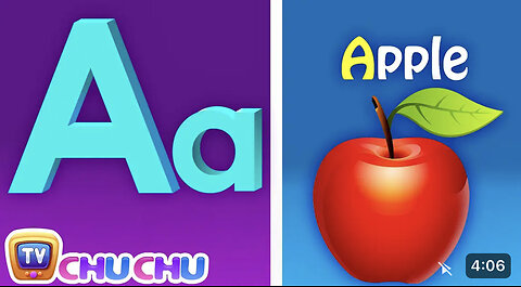 Phonics Song with TWO Words - A For Apple - ABC Alphabet Songs with Sounds for Children