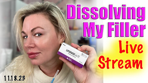 Live Stream Dissolving my Filler with Liporase, Join me! AceCosm | Code Jessica10 Saves you money