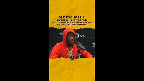 #meekmill Even when people doubted me I knew I was going to be great. 🎥 @angiemartinez