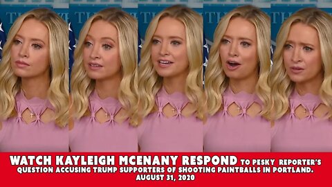 Kayleigh McEnany Grills Pesky Fake News Reporter For Asking Paintball Question