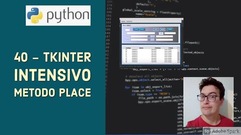 Aula 40 - Intensivo python e tkinter - metodo place