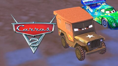 DISNEY CARS 2 (PSP) #10 - Jogando com o Sargento! (PT-BR)