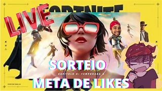 Ao Vivo Fortnite com os inscritos Sorteio Chegando