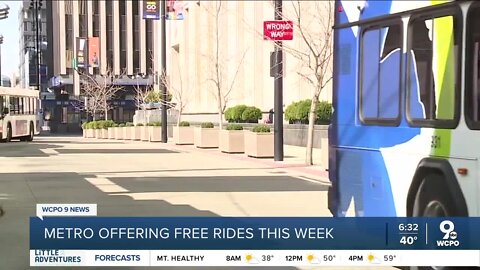 Metro offering free rides this week