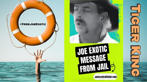 LISTEN NOW! The TIGER KING Joe EXOTIC message from jail- evidence of innocence!!