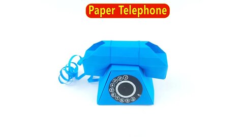 Origami Classic Telephone I DIY Paper Phone - Easy Paper Crafts