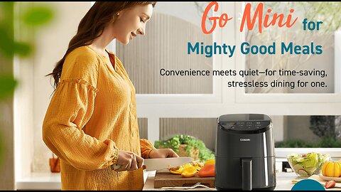 COSORI 2.1-Quart Air Fryer, Small 4-in-1 Air Fryer Perfect for Simple Meals and Snack