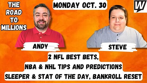 2 MNF Best Bets, NBA+NHL Props, Sleeper/Stat of the Day & Bankroll Reset Day