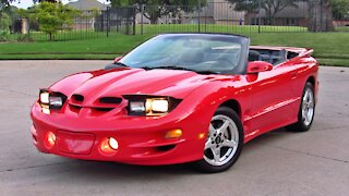 1998 Pontiac Trans Am WS6 5.7L LS1 6-Speed Manual Performance Red Convertible 1 of 48 RARE Muscle