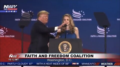 Natalie Harp thanks Trump for saving her life and for MAGA! ❤️