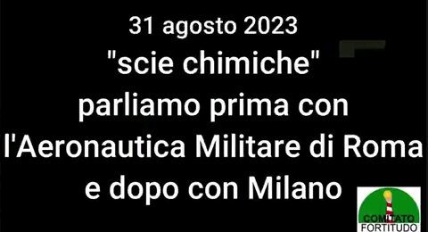 SCIE CHIMICHE: <<L'Aeronautica Militare ha risposto "picche">>