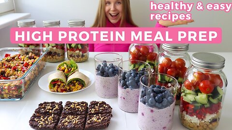 Weekly Healthy & High protein Meal Prep | Quick & Easy Recipes