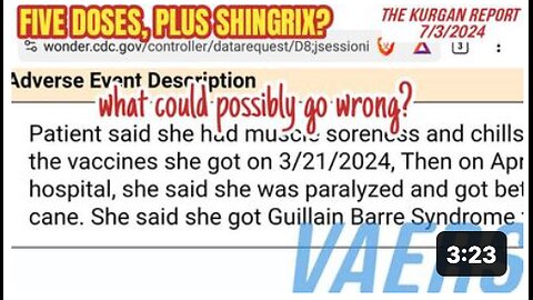 VAERS: 50YR OLD CALI GIRL GETS WRECKED FROM SIX DOSES OF BIG PHARMA!