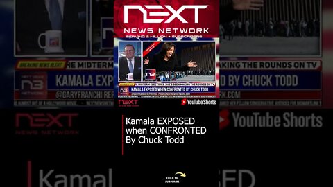 Kamala EXPOSED when CONFRONTED By Chuck Todd #shorts