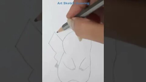 Pikachu Easy Pencil Drawing Full Tutorial Shorts #shorts