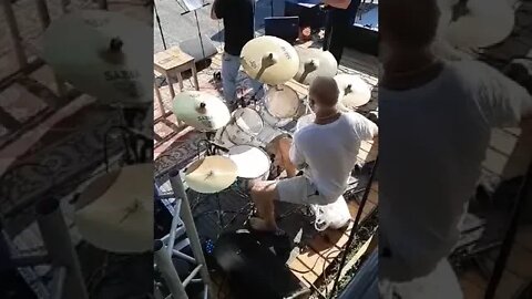 Slow motion drum fill low toms