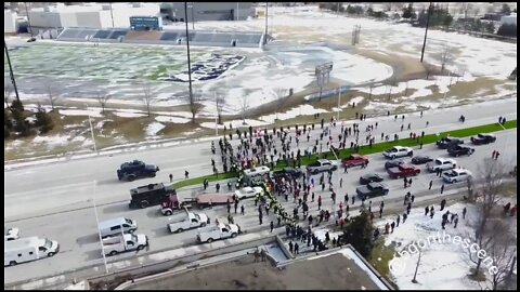 Ontario Police Move In On Truckers Blocking Ambassador Bridge