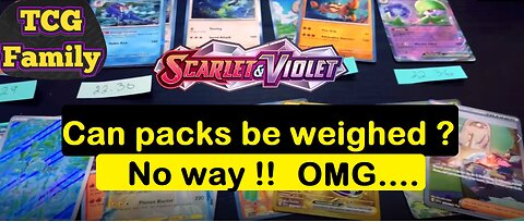 BEFORE YOU BUY! Can You Weigh Scarlet & Violet Pokémon Packs?