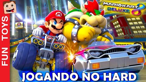 Mario Kart 8 Deluxe 🏁 Jogando no HARD contra meu pai! Para quem você vai torcer?