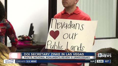 Tribe calls review of Nevada national monuments 'unnecessary'