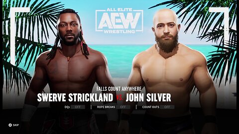 AEW FF FallsCountAnywhere Swerve Stickland vs John Silver