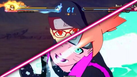 Sarada Uchiha vs Boruto Uzumaki - Storm 4 Road to boruto Dublado PT BR